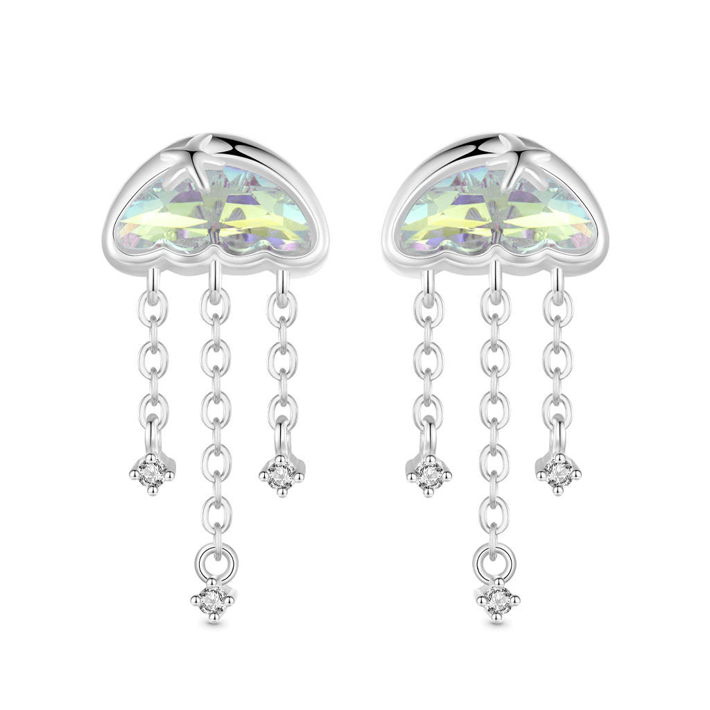 Tassel Fantasy Jellyfish Earrings image number 0