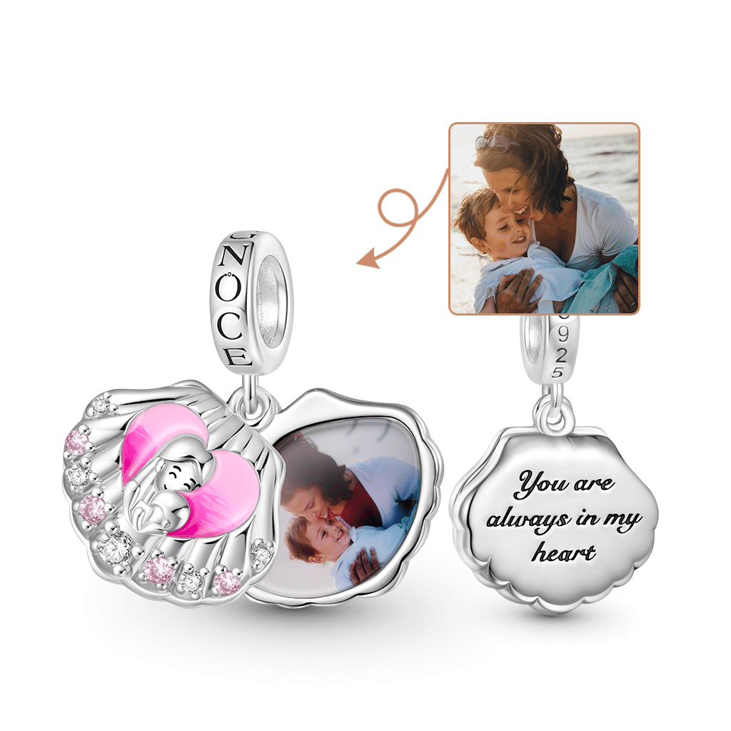 Rotatable Shell Photo Charm image number 0