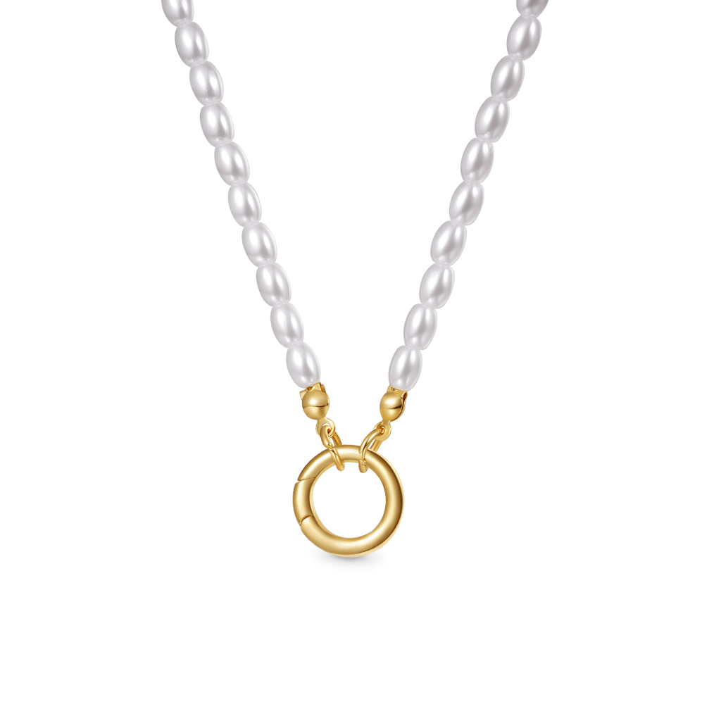 Pearl Ocean Clasp Chain Necklace image number 1
