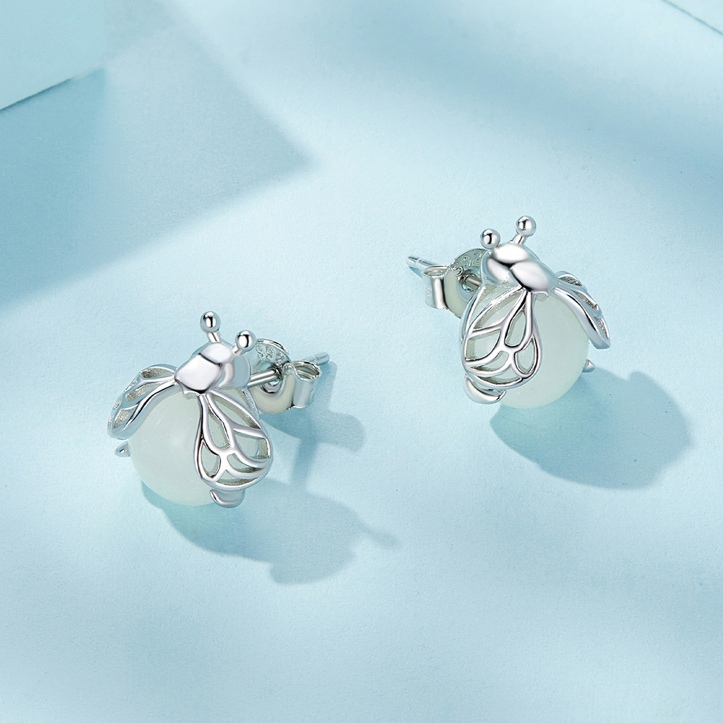 Sparkling Firefly Stud Earrings image number 2