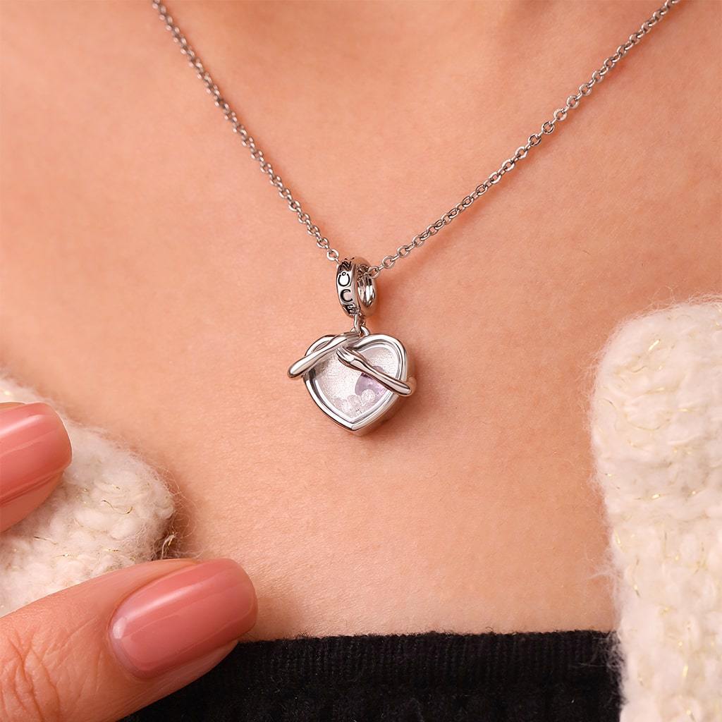 Hug Love Locket Birthstone Pendant image number 6