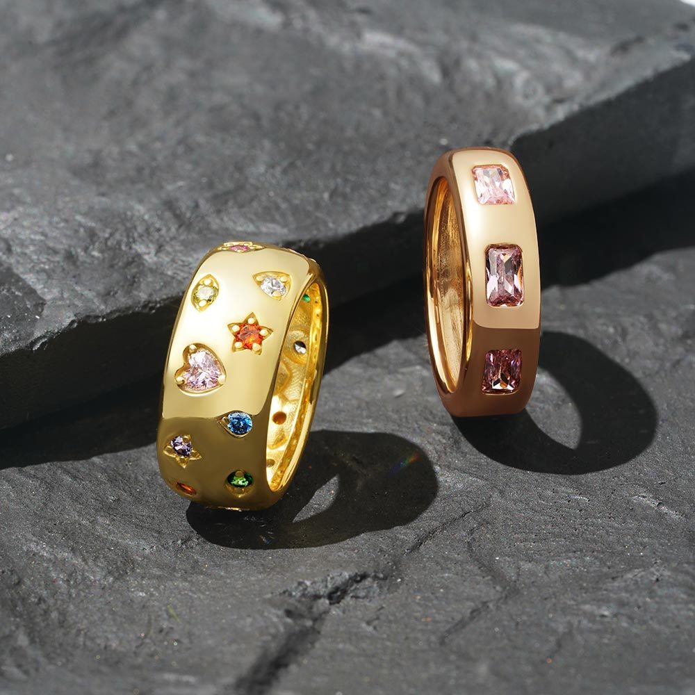 Fancy Color Mixed Vintage Ring image number 3