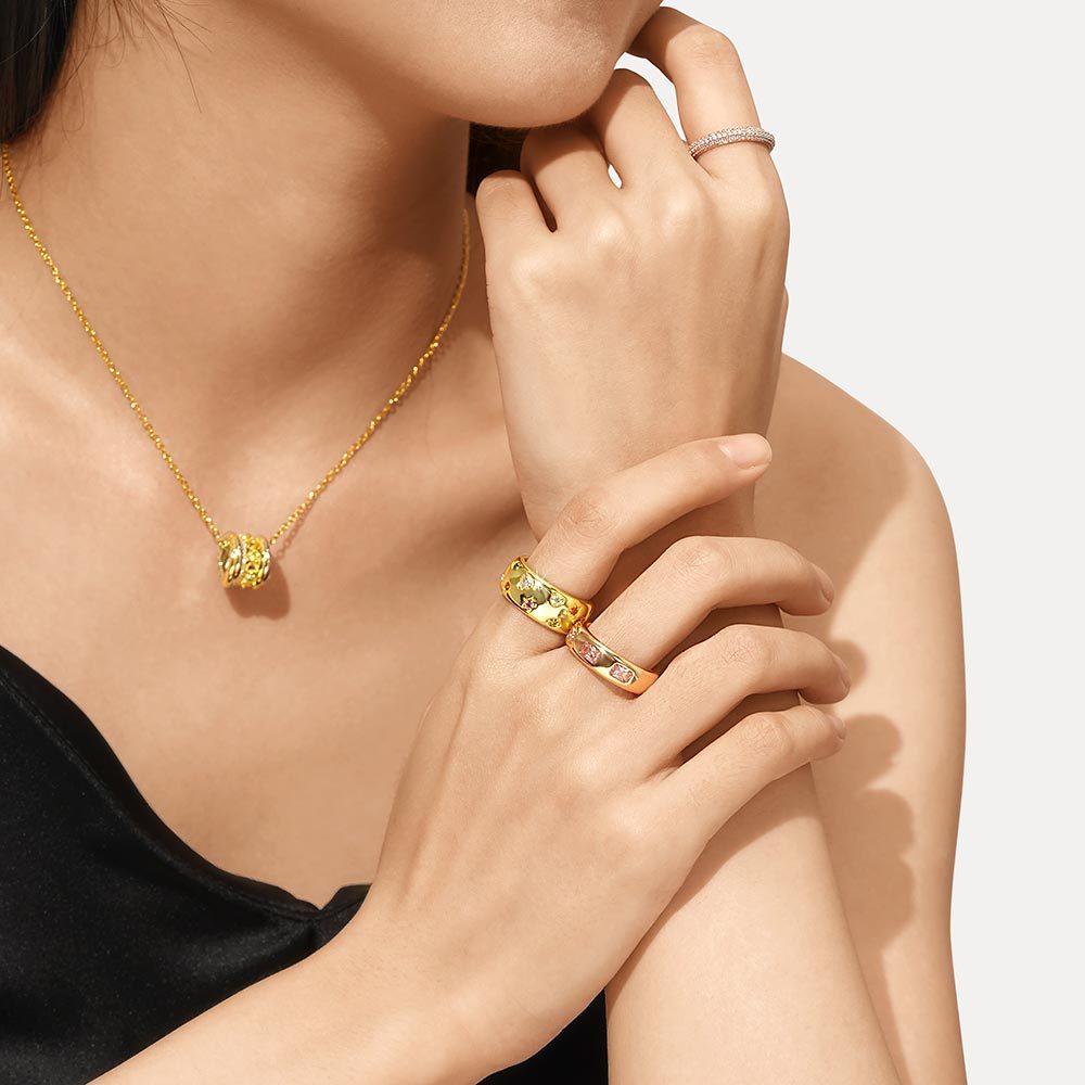 Fancy Color Mixed Vintage Ring image number 4