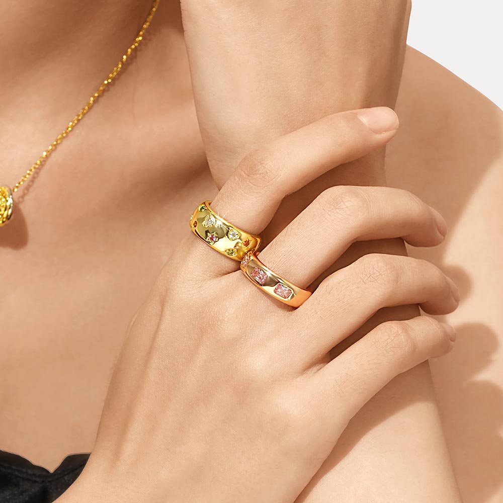 Fancy Color Mixed Vintage Ring image number 5