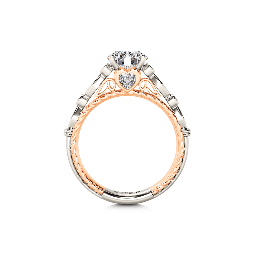 Twisted Rope Vintage Engagement Ring image number 2