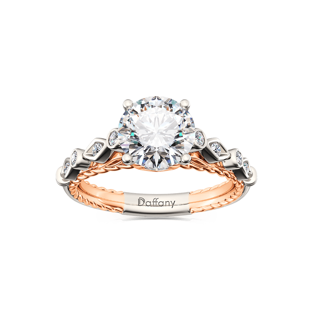 Twisted Rope Vintage Engagement Ring image number 0