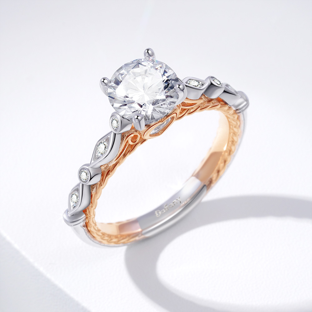 Twisted Rope Vintage Engagement Ring image number 3