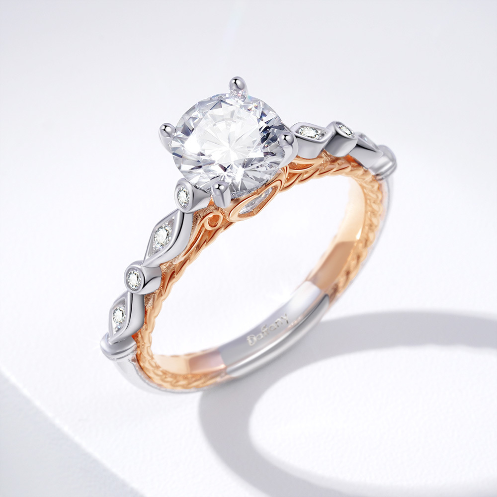 Twisted Rope Vintage Engagement Ring image number 3