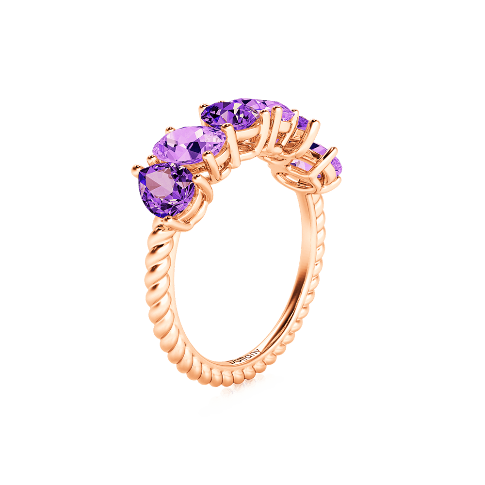 Oval & Pear Channel Wedding Ring image number 2