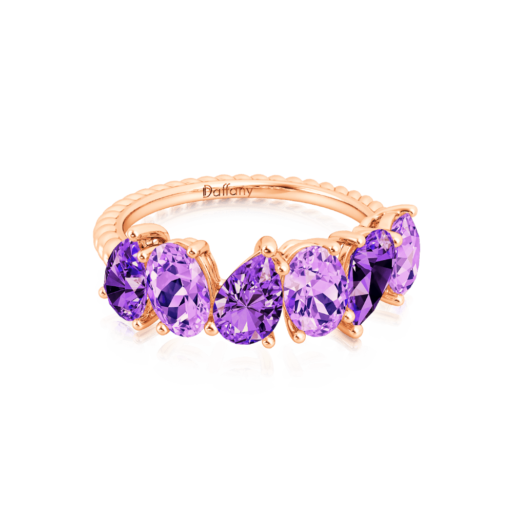 Oval & Pear Channel Wedding Ring image number 1