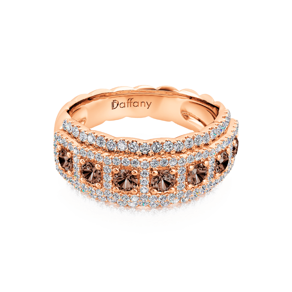 Round Brown Paving Band Ring image number 0