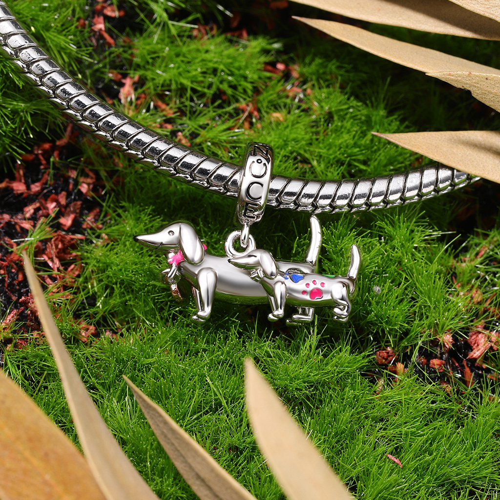 Dachshund Mother Child Pendant image number 3