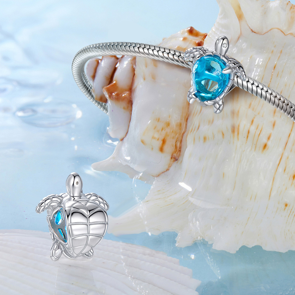 Blue Sea Turtle Charm image number 1