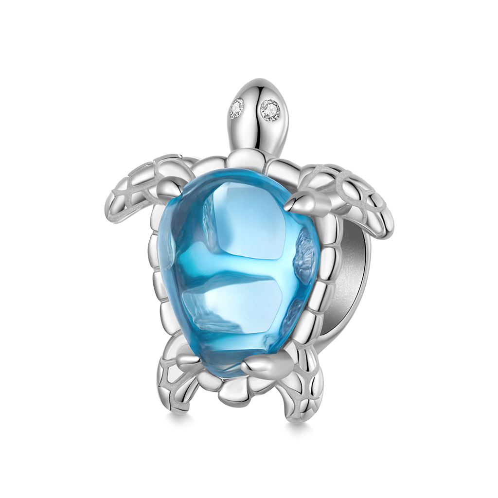 Blue Sea Turtle Charm image number 0
