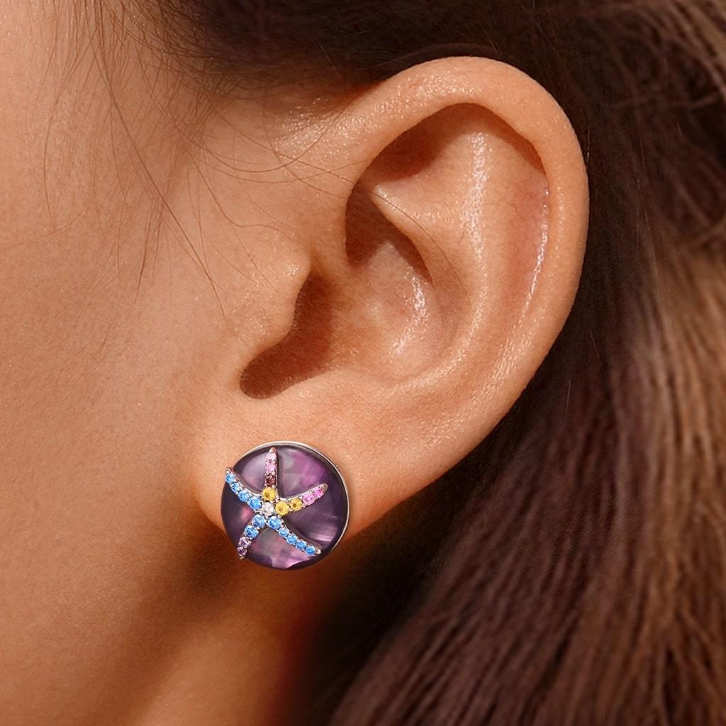 Aurora Mother of Pearl Earrings image number 5