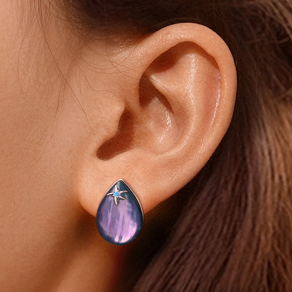 Aurora Mother of Pearl Earrings image number 7