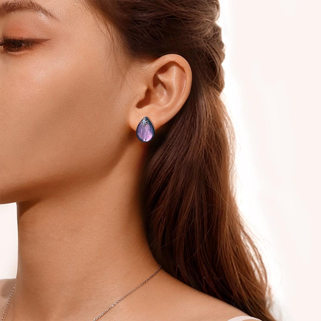 Aurora Mother of Pearl Earrings image number 4