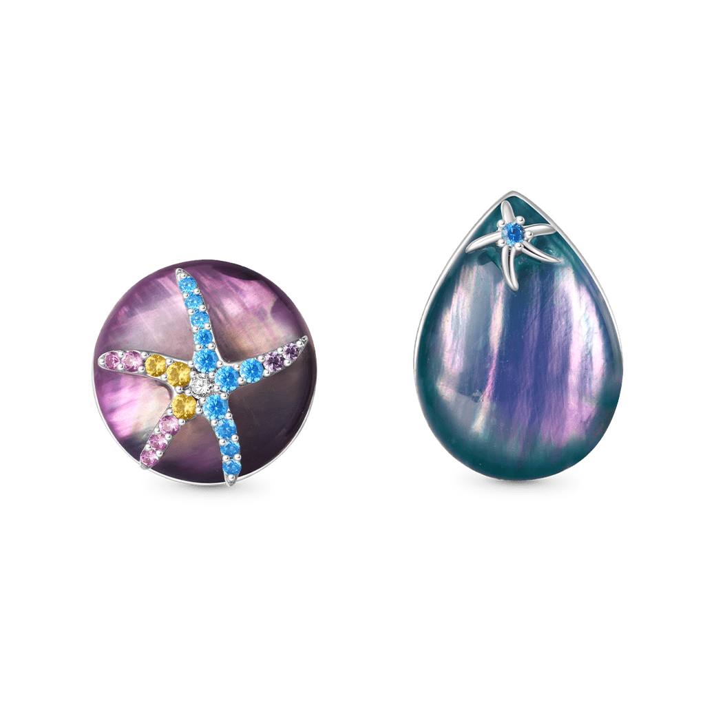 Aurora Mother of Pearl Earrings image number 0