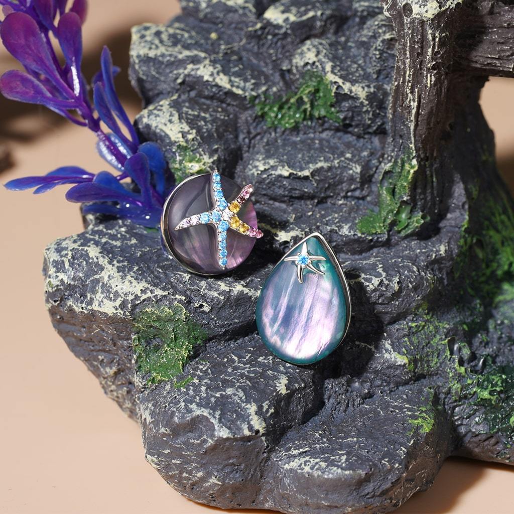 Aurora Mother of Pearl Earrings image number 3