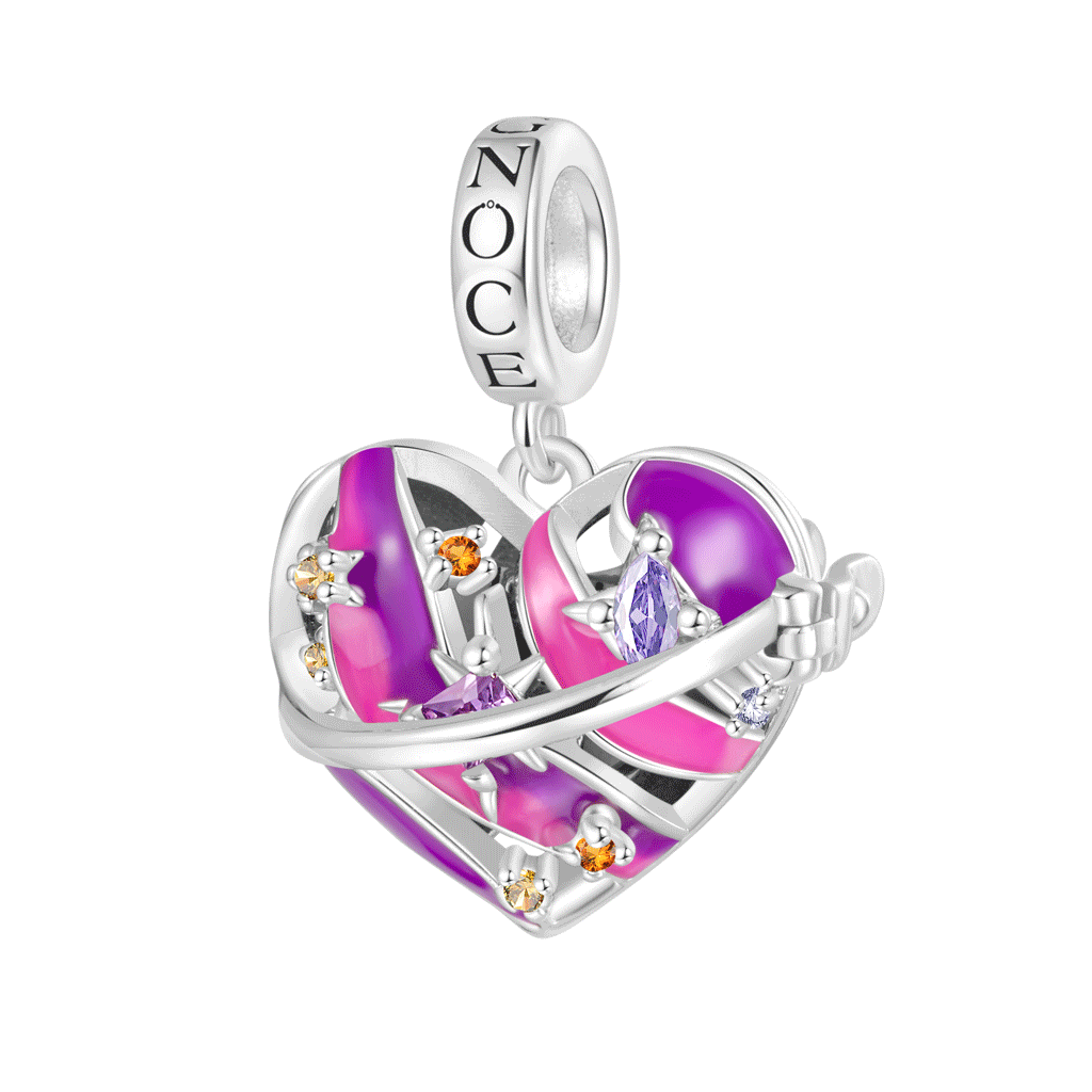 Heart Wireless LED Glow Saturn Pendant image number 0