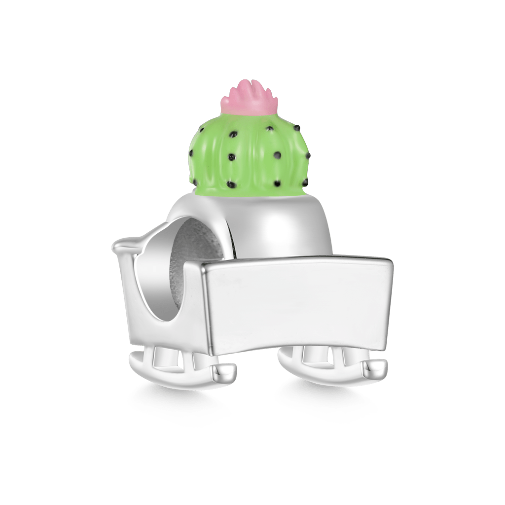 Cactus Pot Rocking Chair Charm image number 1