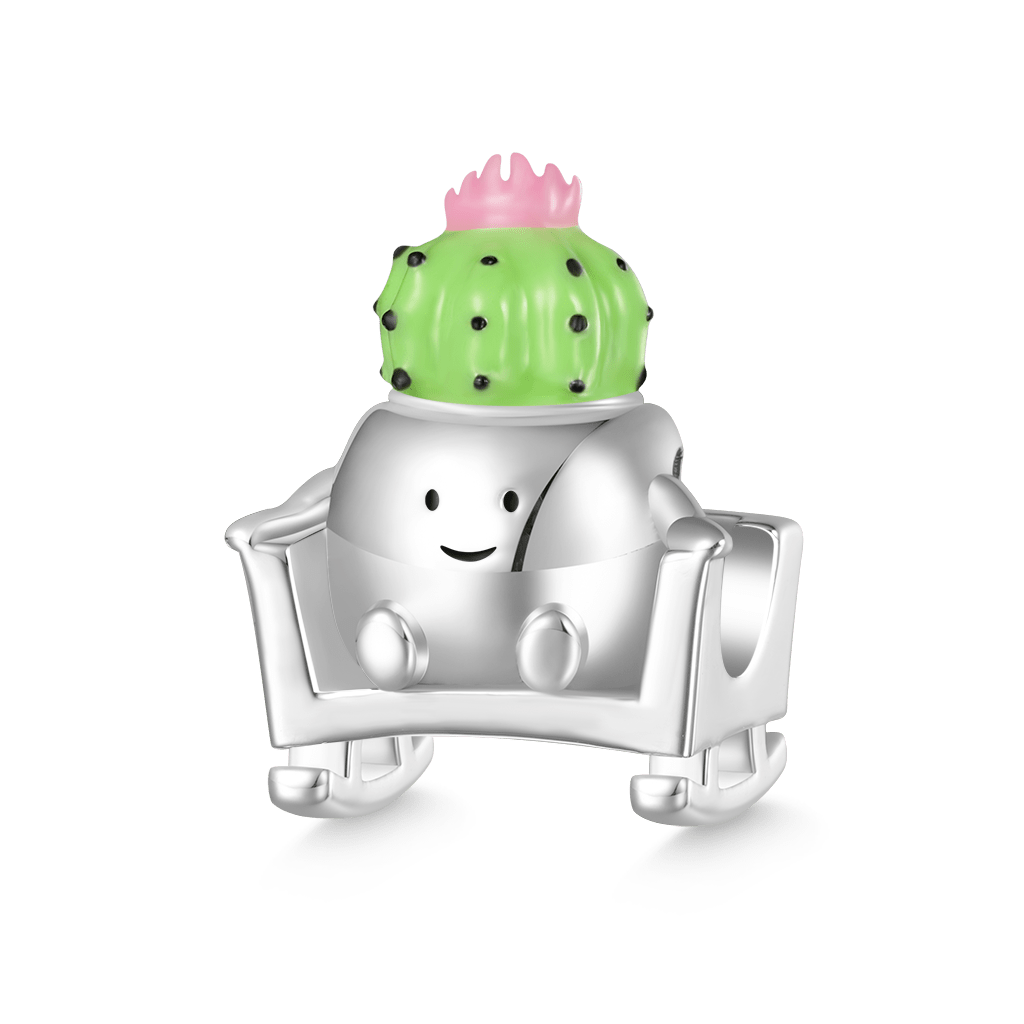 Cactus Pot Rocking Chair Charm image number 0