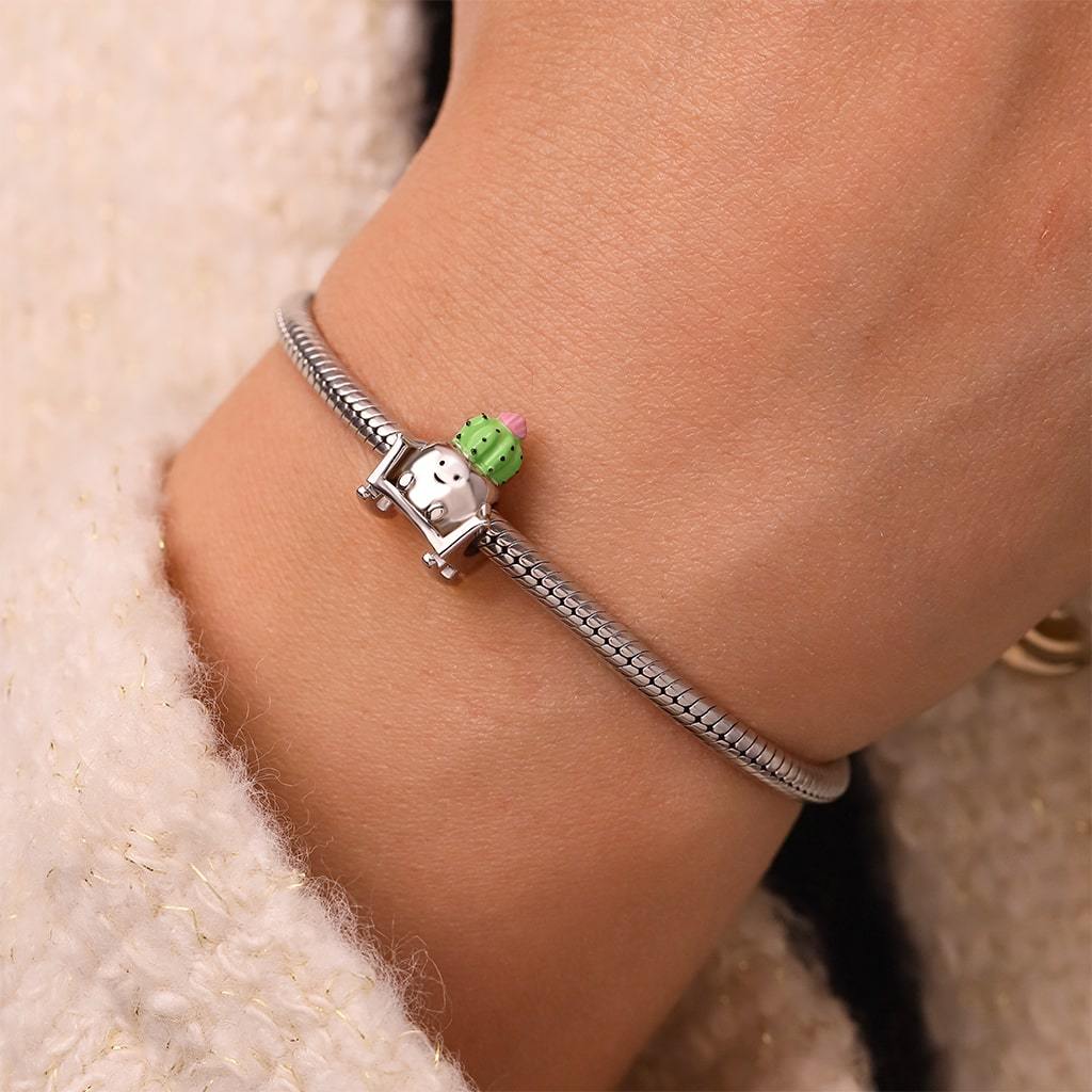 Cactus Pot Rocking Chair Charm image number 4