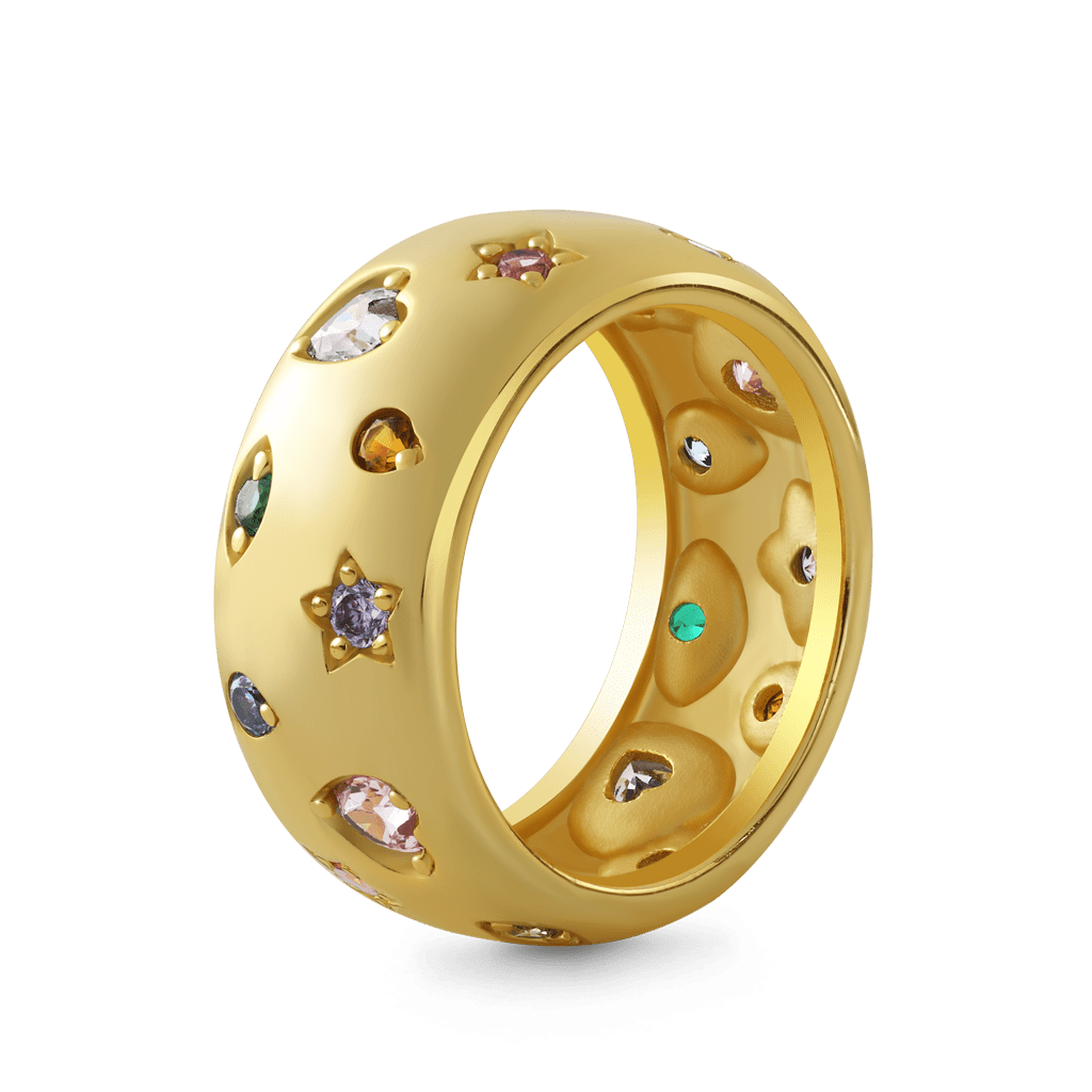 Fancy Color Mixed Vintage Ring image number 2