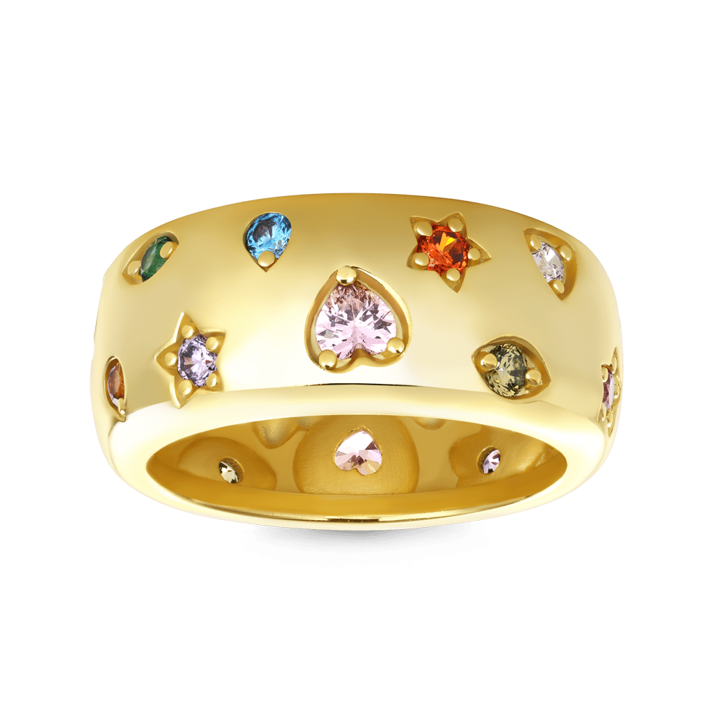 Fancy Color Mixed Vintage Ring image number 1