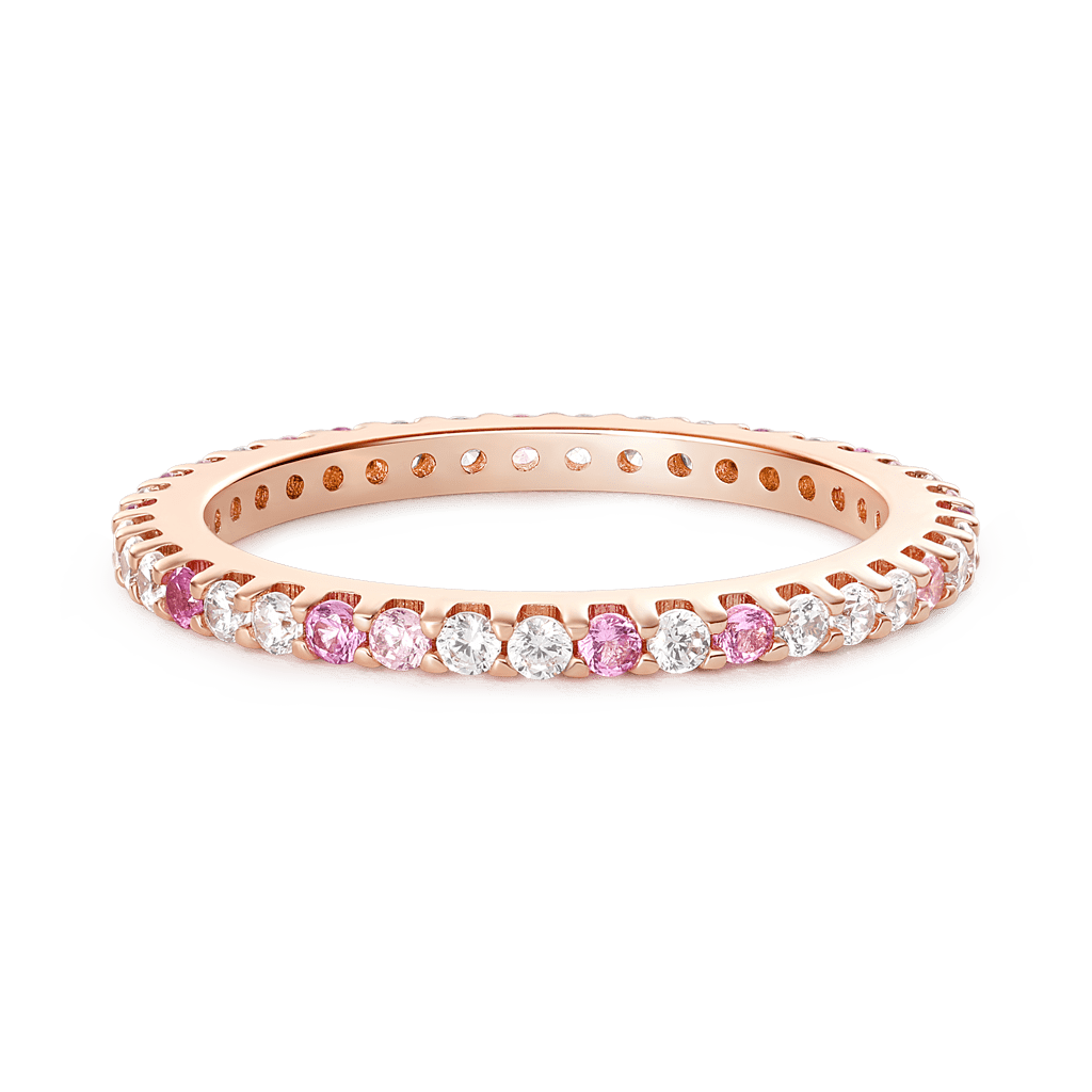 Gradient Morganite And White Topaz Ring image number 0
