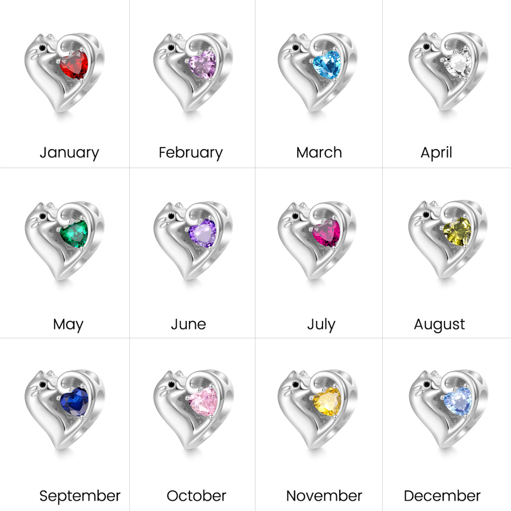 Cat Love Heart Charm image number 2