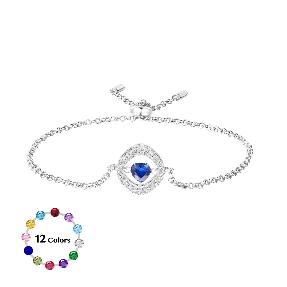 Dancing Stone Adjustable Chain Bracelet image number 0