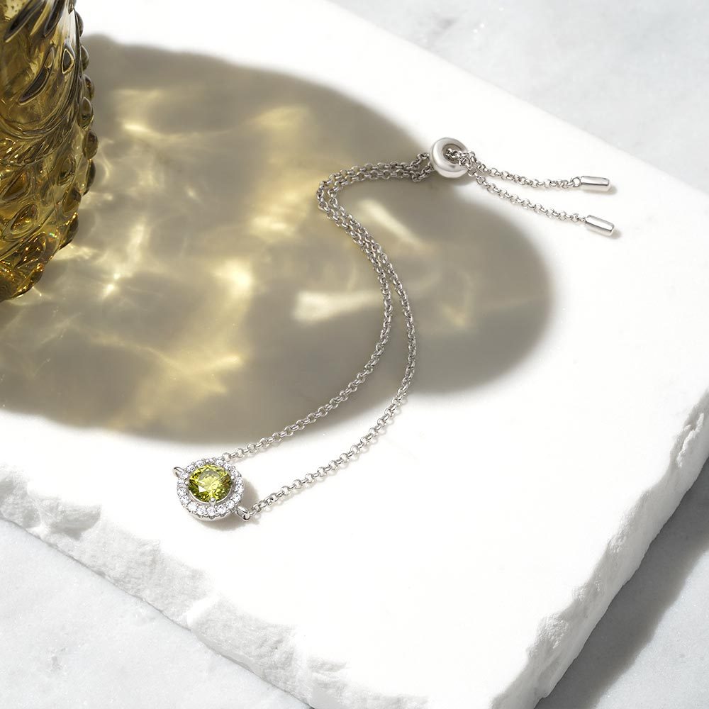 Round Cut Adjustable Chain Bracelet image number 5