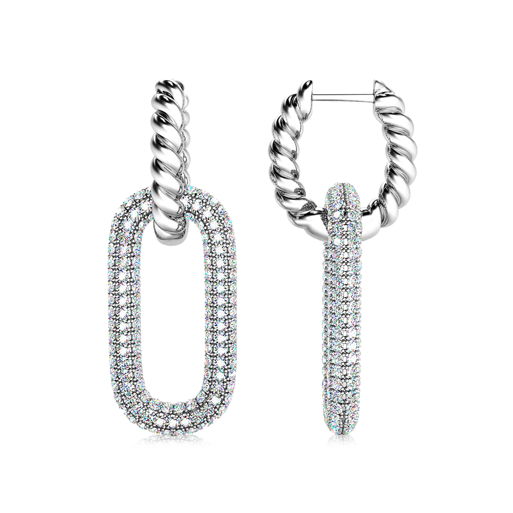 Twisted Rope Hoop Earrings image number 0