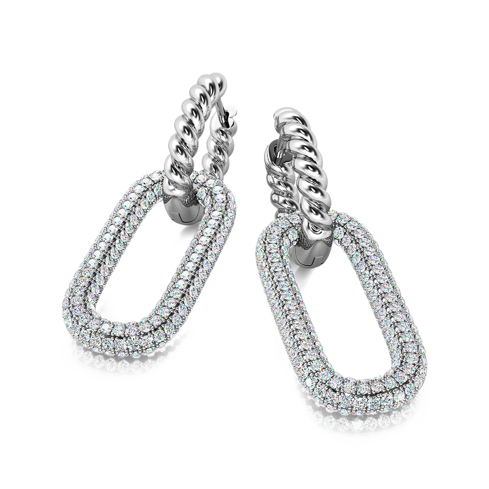 Twisted Rope Hoop Earrings image number 2