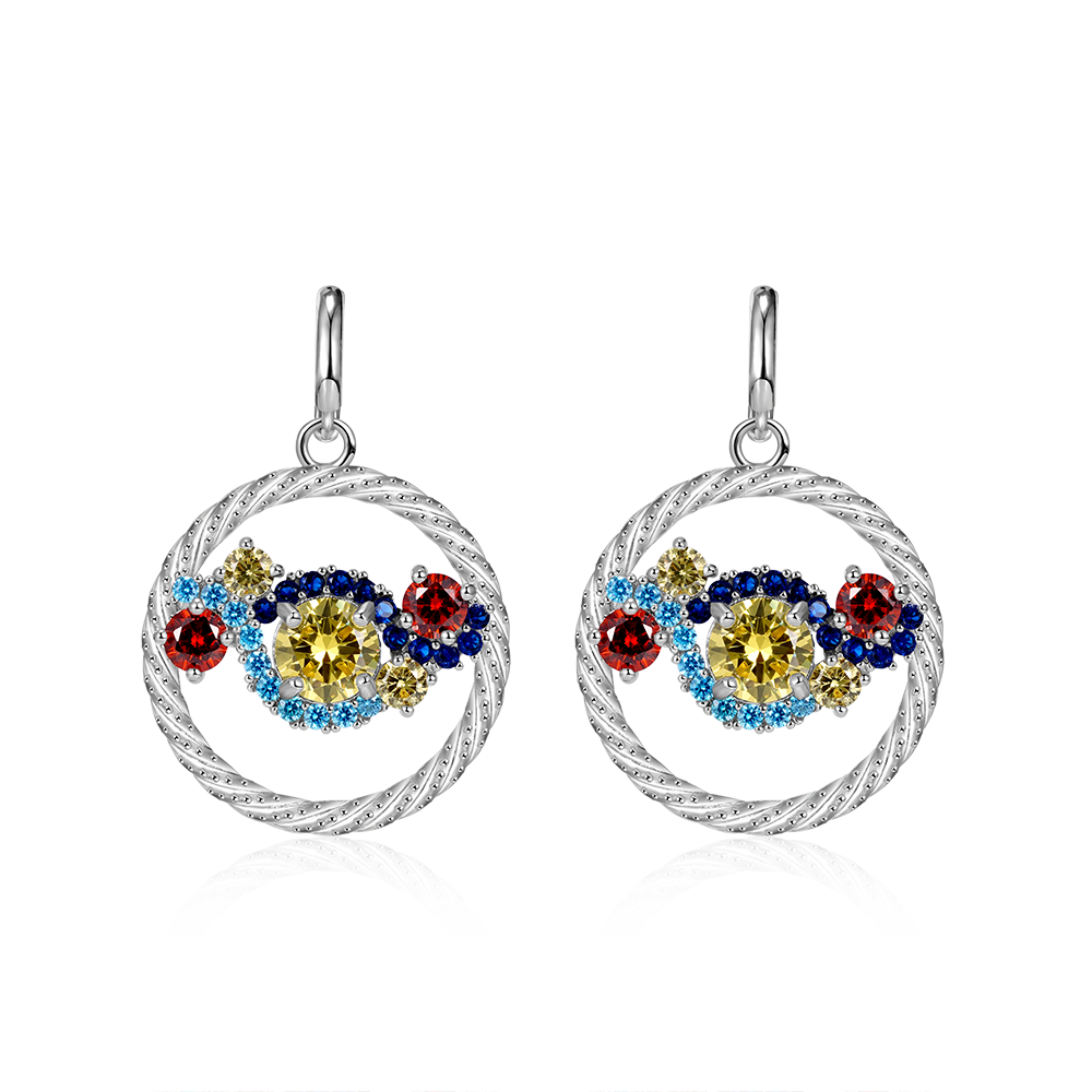 Starry Night Twisted Rope Earrings image number 0