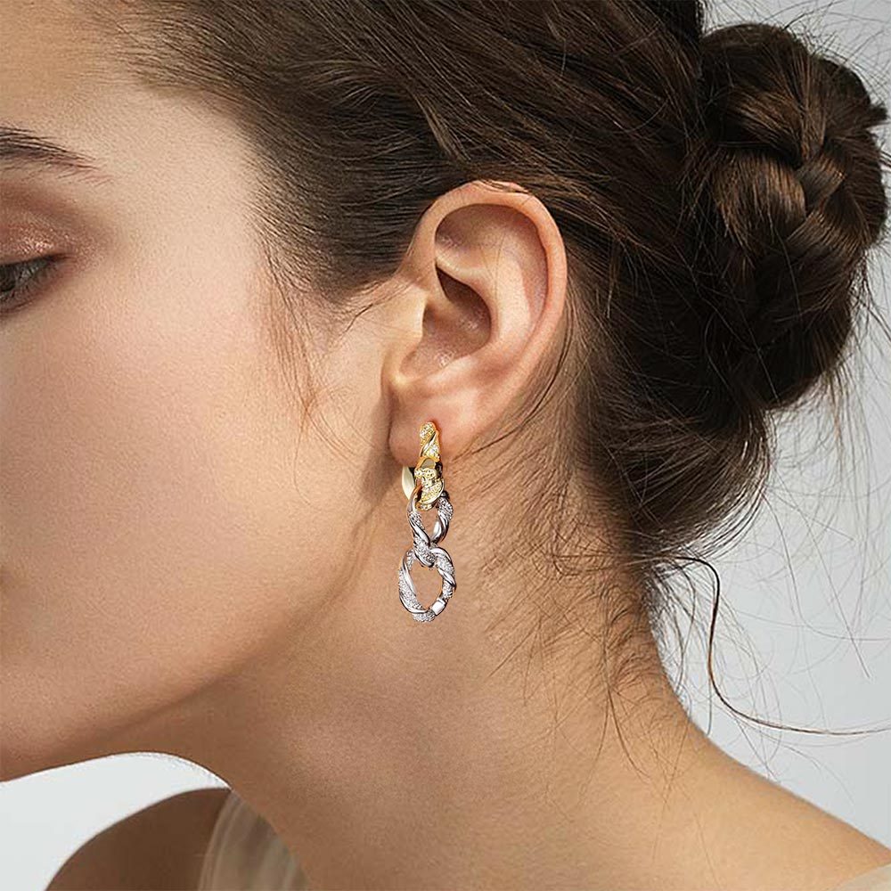 Removable Twisted Rope Skull Earrings image number 1