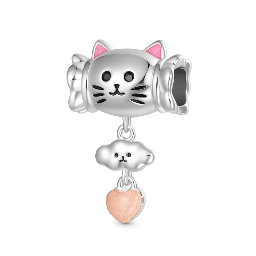 Balloon Cat Heart Charm image number 1