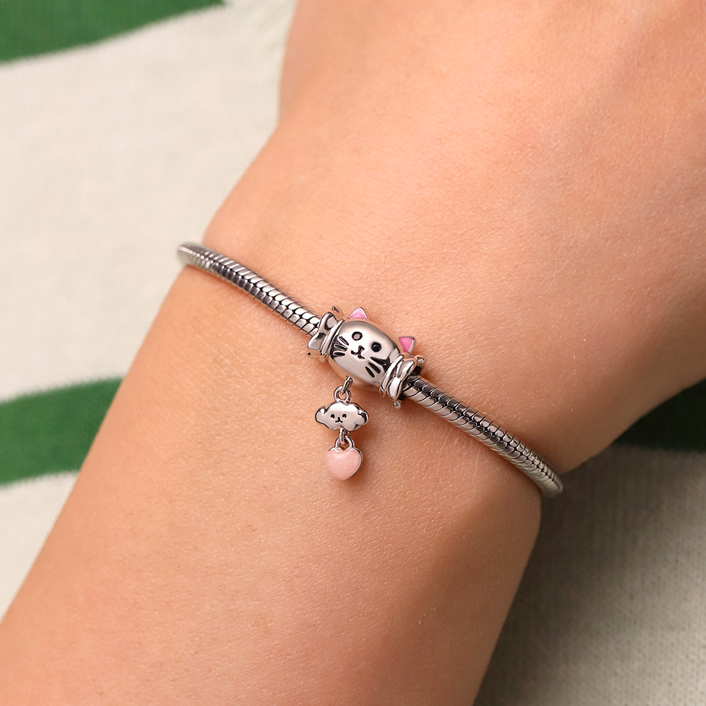 Balloon Cat Heart Charm image number 5