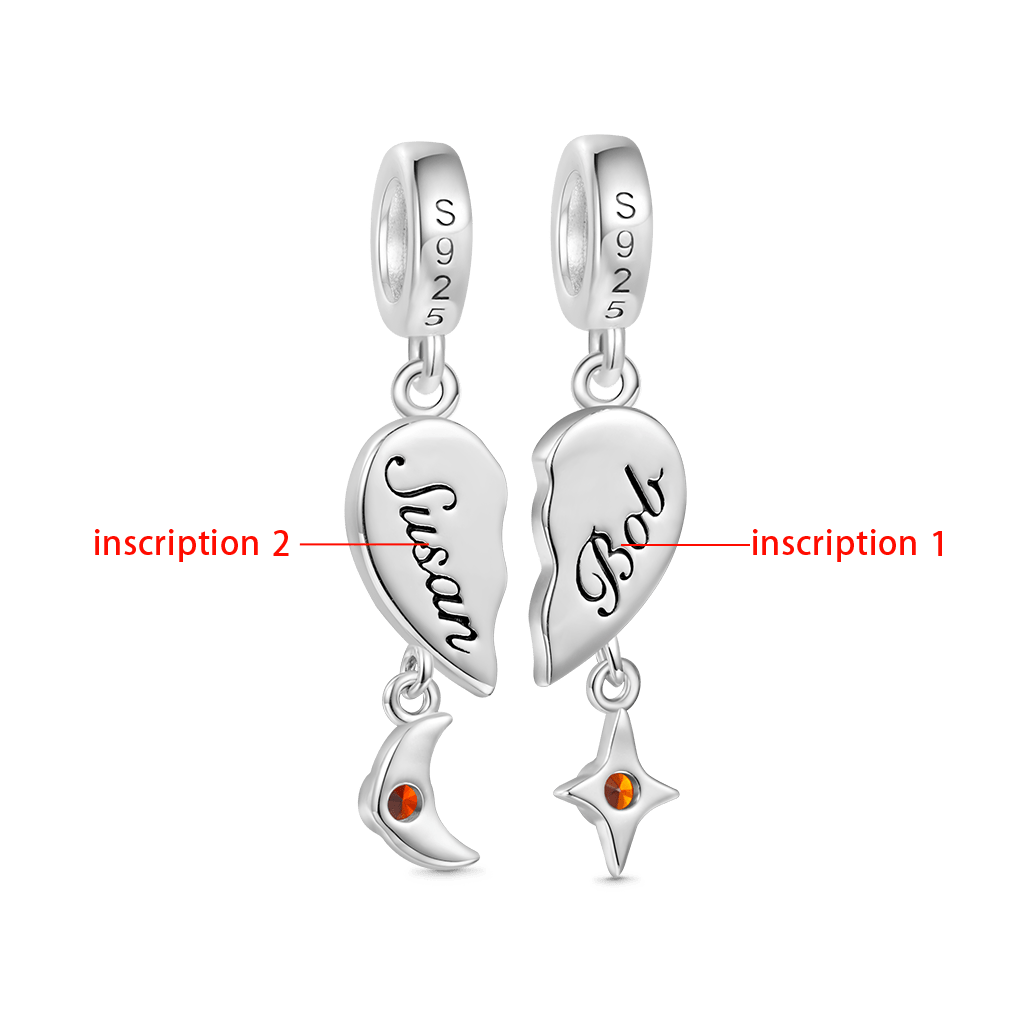 Love Engravable Name Double Pendant image number 2
