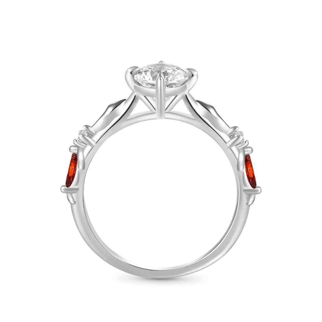 Snake Hug White Diamond Ring image number 1