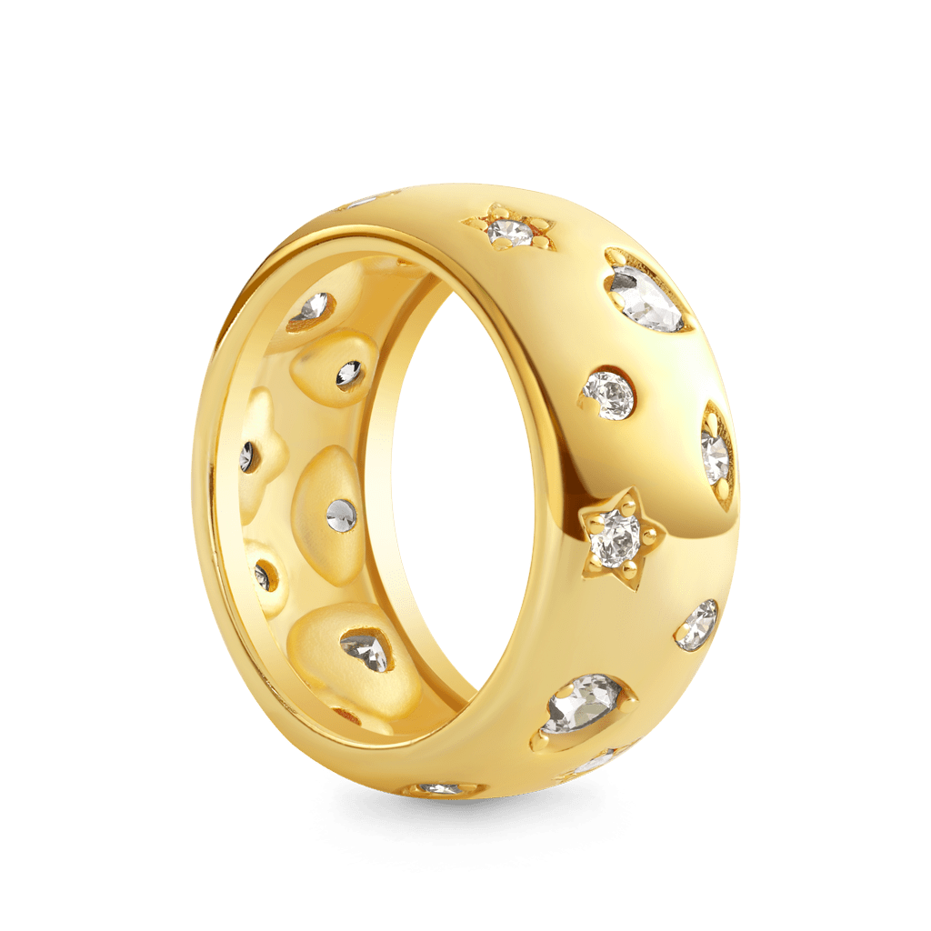 White Topaz Mixed Shape Ring image number 1