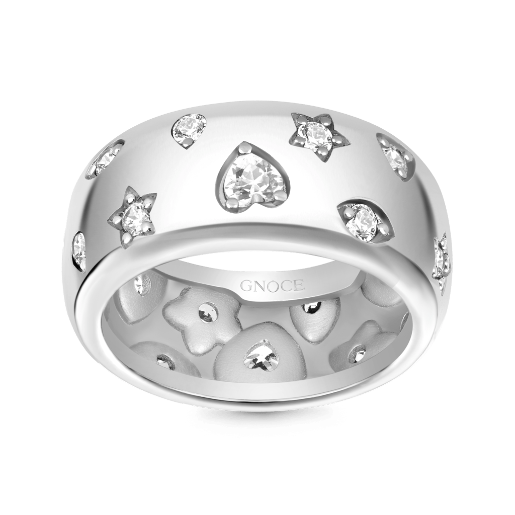 Silver Color Mixed Shape Ring image number 0