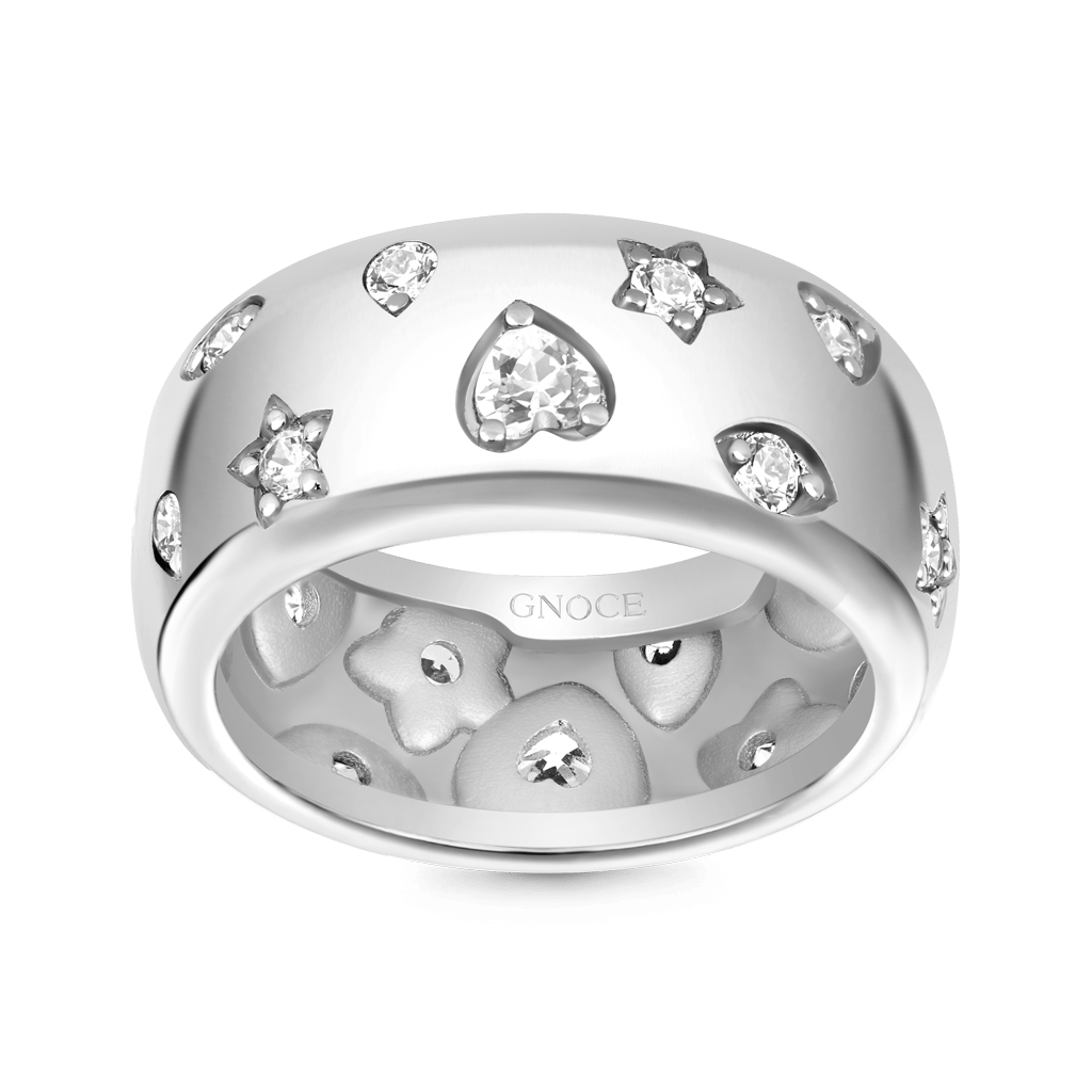 Silver Color Mixed Shape Ring image number 0