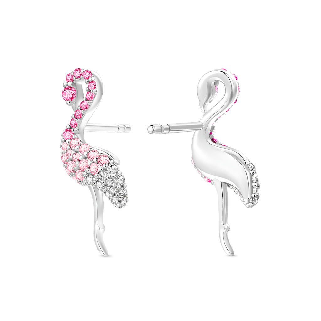 Pink Flamingo Earrings image number 2