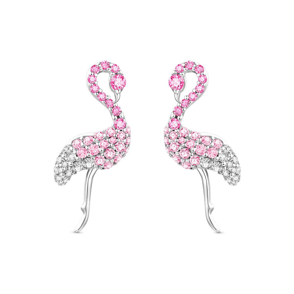 Pink Flamingo Earrings image number 0