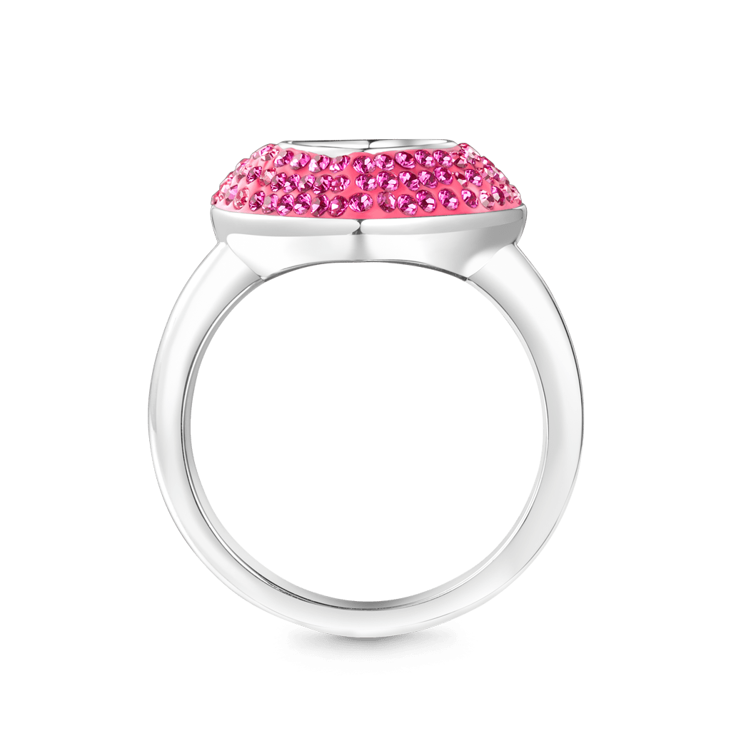 Sparkling Pavé Heart Dancing Ring image number 4