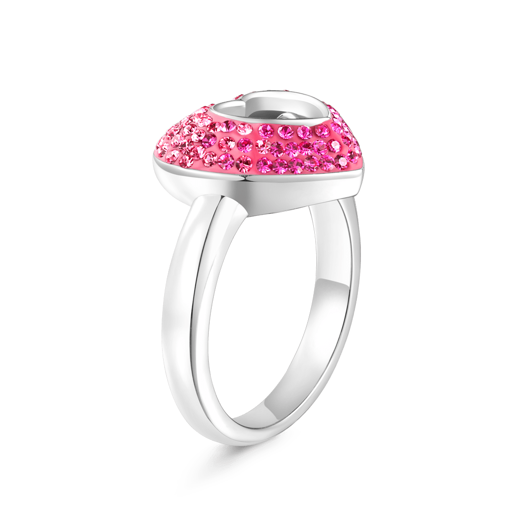Sparkling Pavé Heart Dancing Ring image number 3