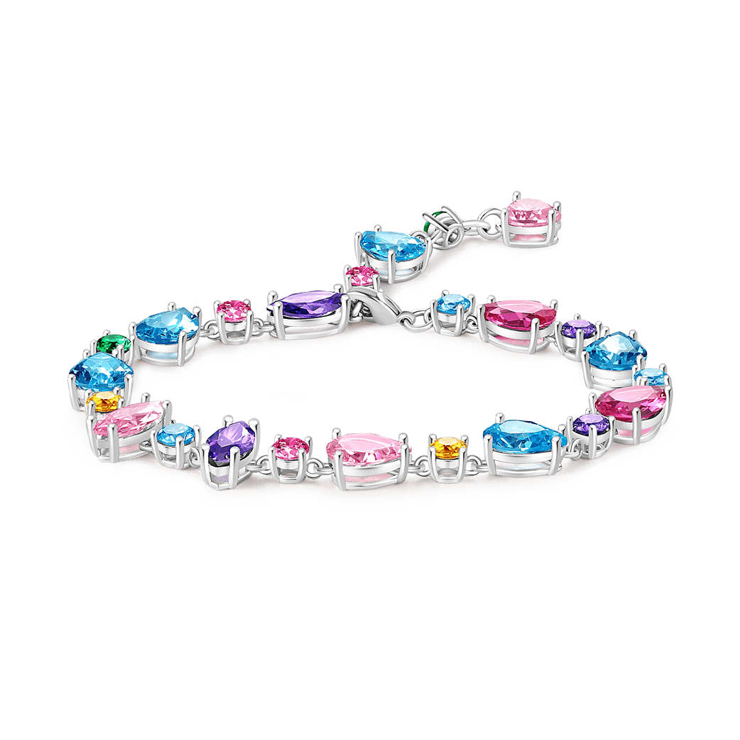 Mixed Multicolor Rainbow Bracelet image number 0