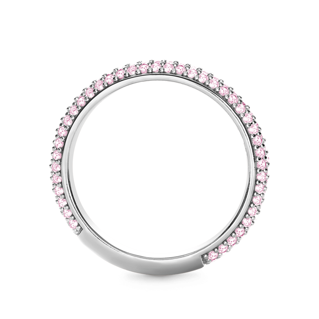 Morganite Petit Signature Pavé Band image number 2